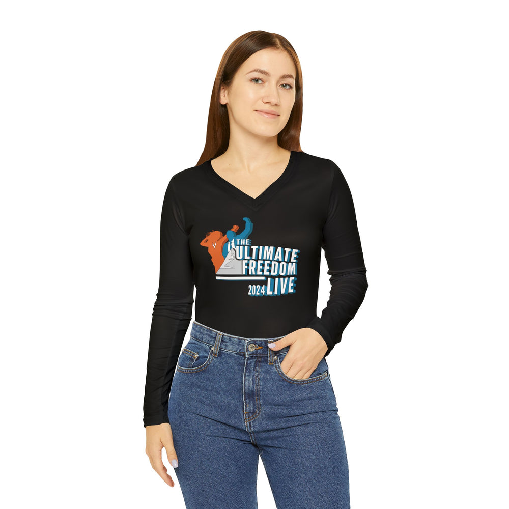 The Ultimate Freedom Live 2024 Long Sleeve V-neck for Women