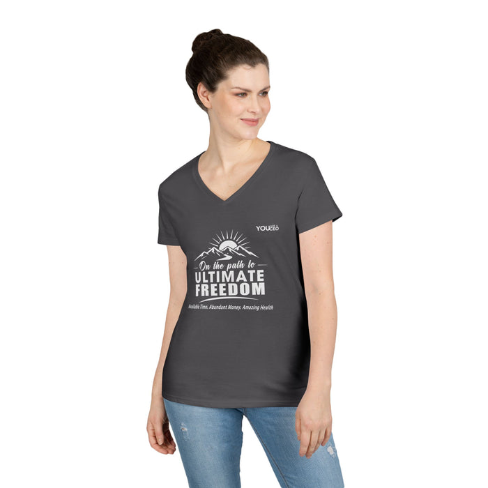 The Path to Ultimate Freedom V-Neck T-Shirt for Women