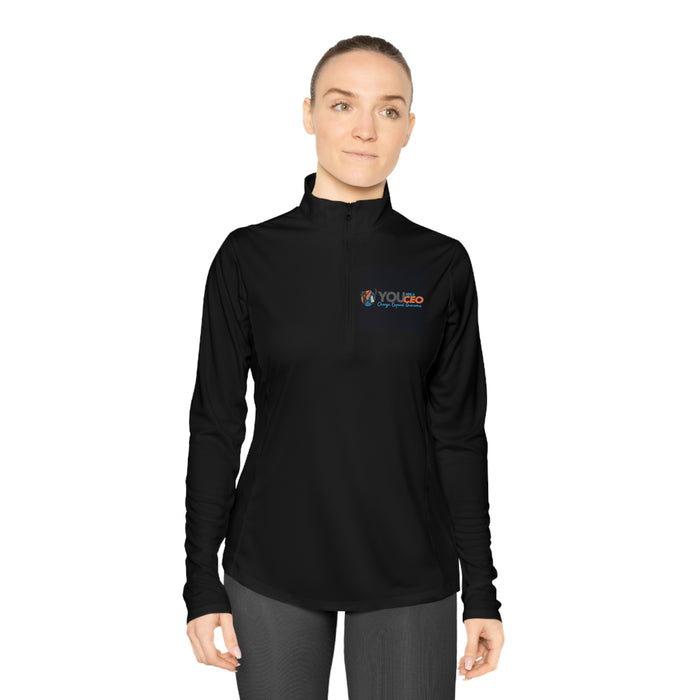 Charge.Expand.Overcome. Quarter-Zip Pullover for Women