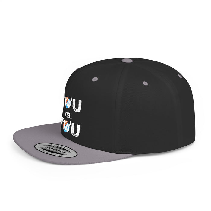 YOU vs. YOU Distressed Flat Bill Snapback Hat