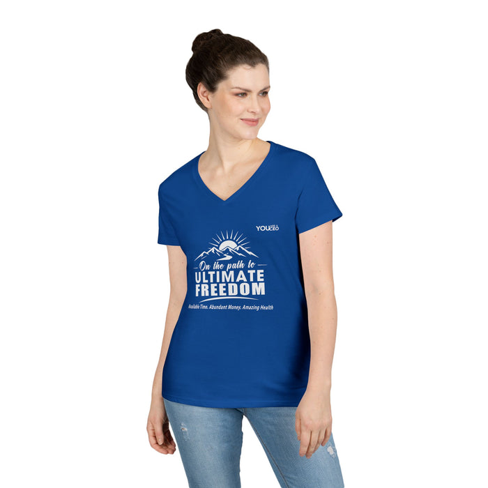 The Path to Ultimate Freedom V-Neck T-Shirt for Women
