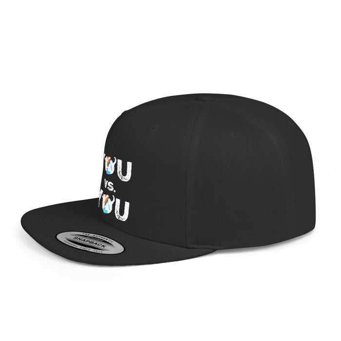 YOU vs. YOU Distressed Flat Bill Snapback Hat