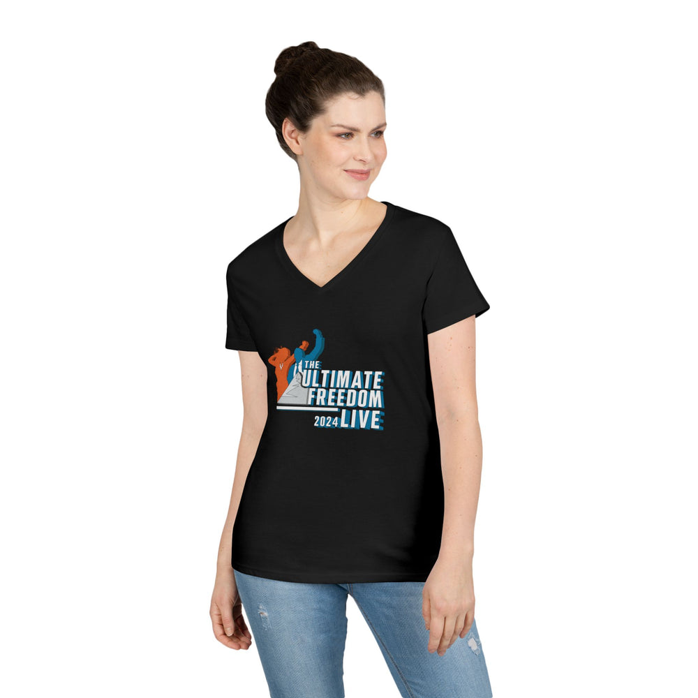 The Ultimate Freedom Live 2024 V-Neck T-Shirt for Women