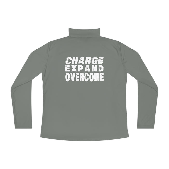 Charge.Expand.Overcome. Quarter-Zip Pullover for Women