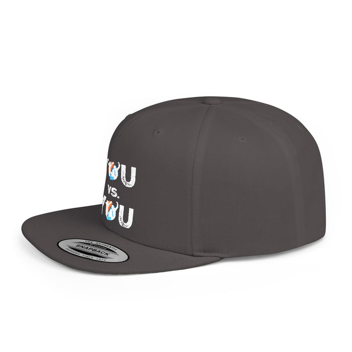 YOU vs. YOU Distressed Flat Bill Snapback Hat