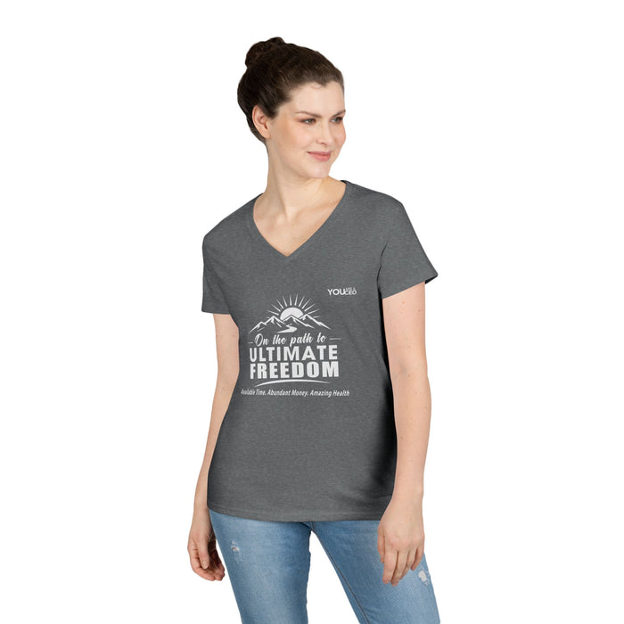 The Path to Ultimate Freedom V-Neck T-Shirt for Women