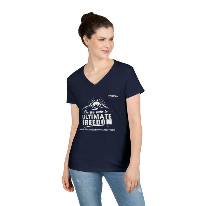 The Path to Ultimate Freedom V-Neck T-Shirt for Women
