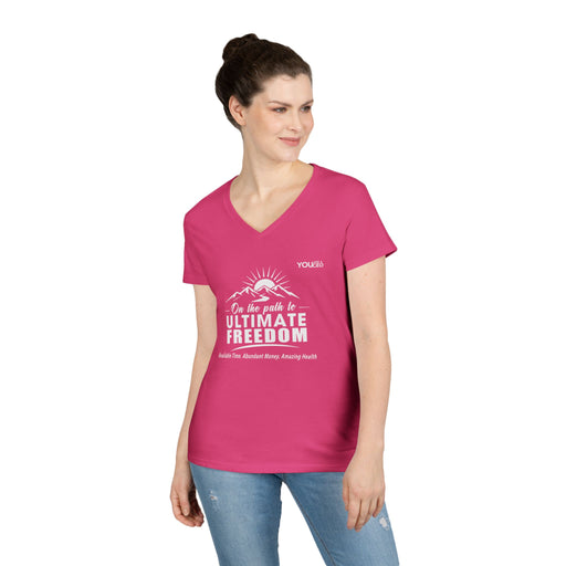 The Path to Ultimate Freedom V-Neck T-Shirt for Women