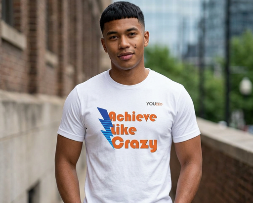 Achieve Like Crazy Crewneck T-Shirt for Men