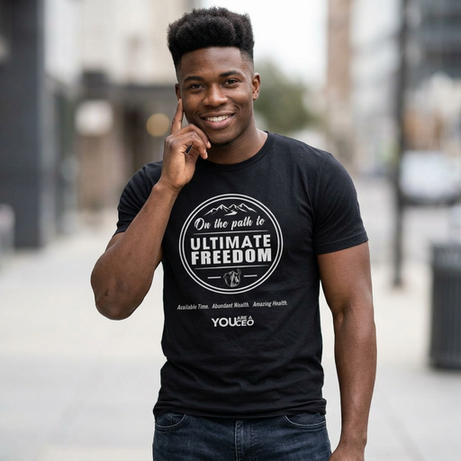 The Ultimate Freedom Circle Crewneck T-Shirt for Men