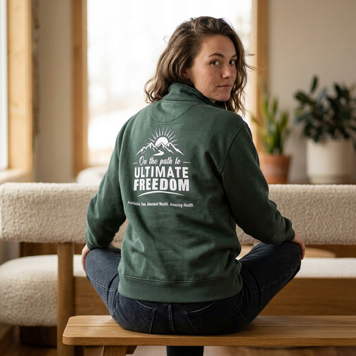 Women's Quarter-Zip Pullover — "On the Path to Ultimate Freedom" Outdoor Performance Jacket