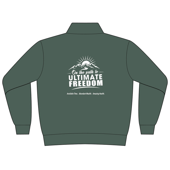 Women's Quarter-Zip Pullover — "On the Path to Ultimate Freedom" Outdoor Performance Jacket