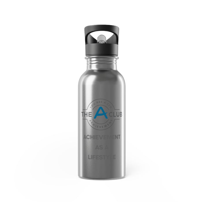 A-Club Achievement As A Lifestyle - Stainless Steel Water Bottle With Straw, 20oz