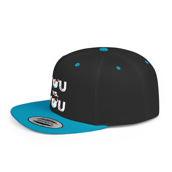 YOU vs. YOU Distressed Flat Bill Snapback Hat