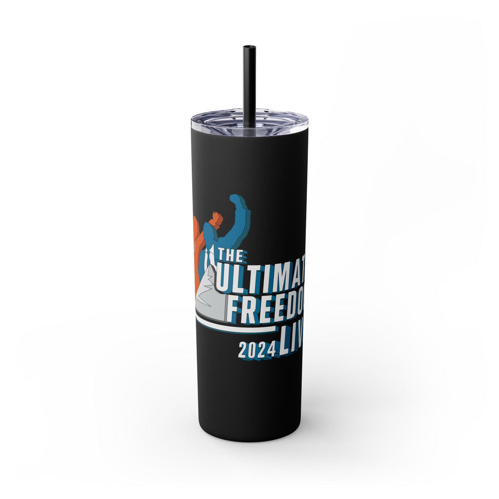 The Ultimate Freedom Live 2024 Skinny Tumbler with Straw, 20oz