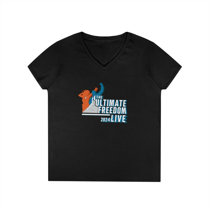 The Ultimate Freedom Live 2024 V-Neck T-Shirt for Women