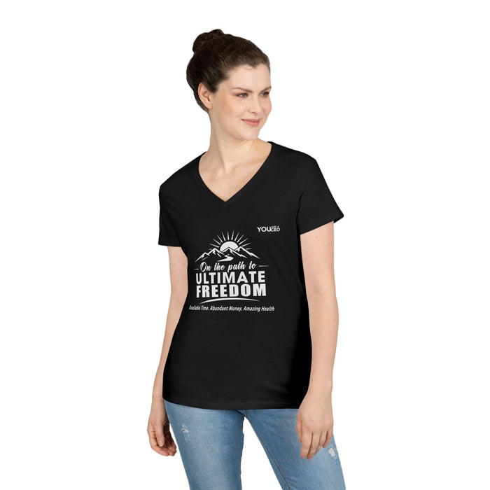 The Path to Ultimate Freedom V-Neck T-Shirt for Women