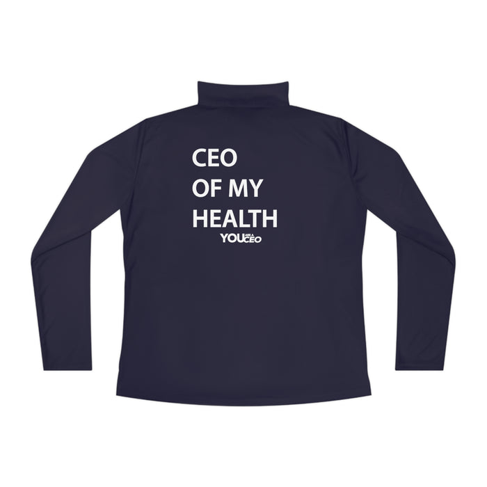CEO Of My Health Quarter-Zip Pullover for Women