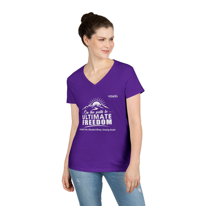 The Path to Ultimate Freedom V-Neck T-Shirt for Women