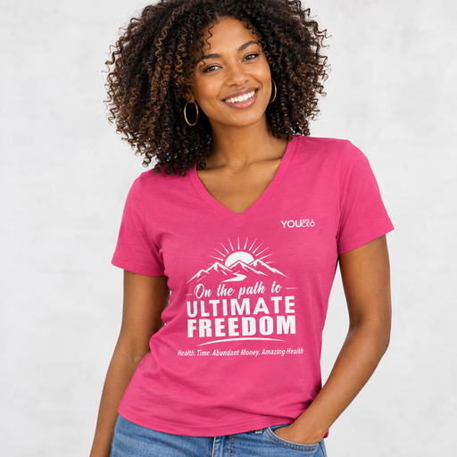 The Path to Ultimate Freedom V-Neck T-Shirt for Women