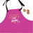 Diamonds for Mom Lightweight Apron in Fuchsia (no pockets)