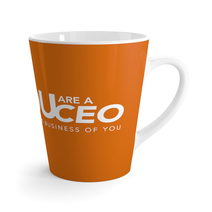 You Are a CEO Latte Mug in Orange