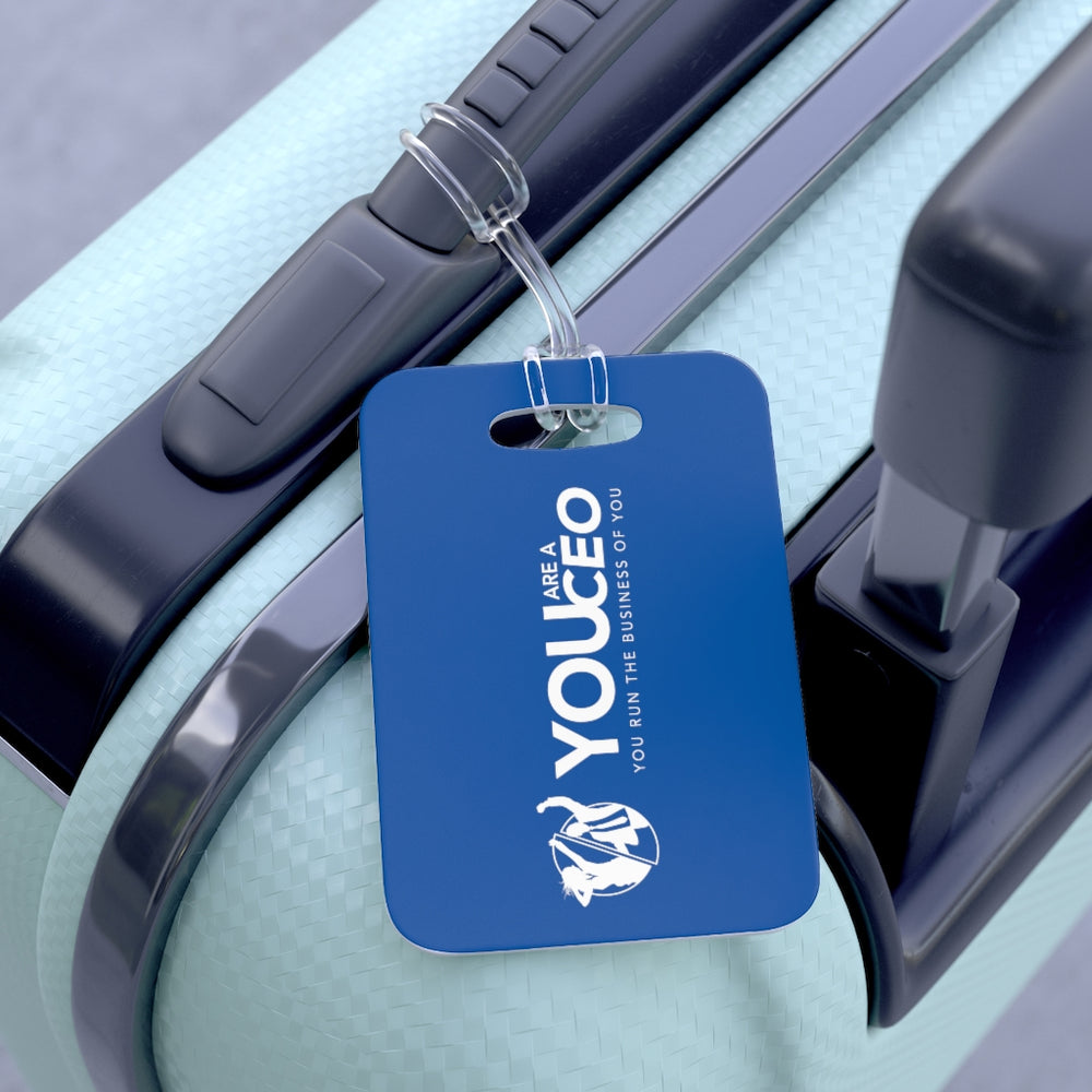 You Are a CEO Travel Tag in Bright Blue