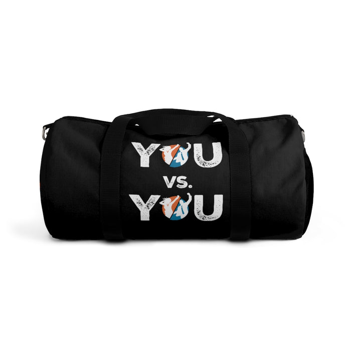 YOU vs. YOU Distressed Duffel Bag