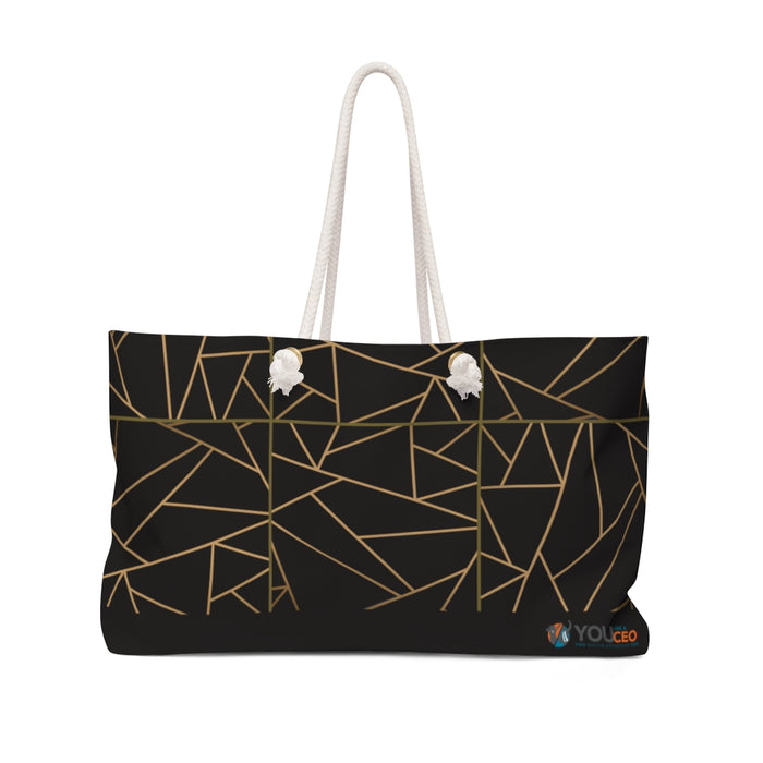 Mosaic Black Weekender Bag