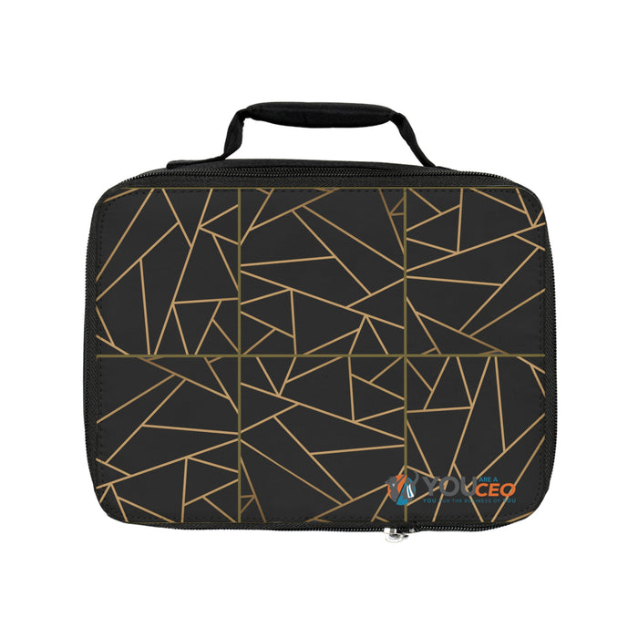 Mosaic Black Insulated Lunch Bag