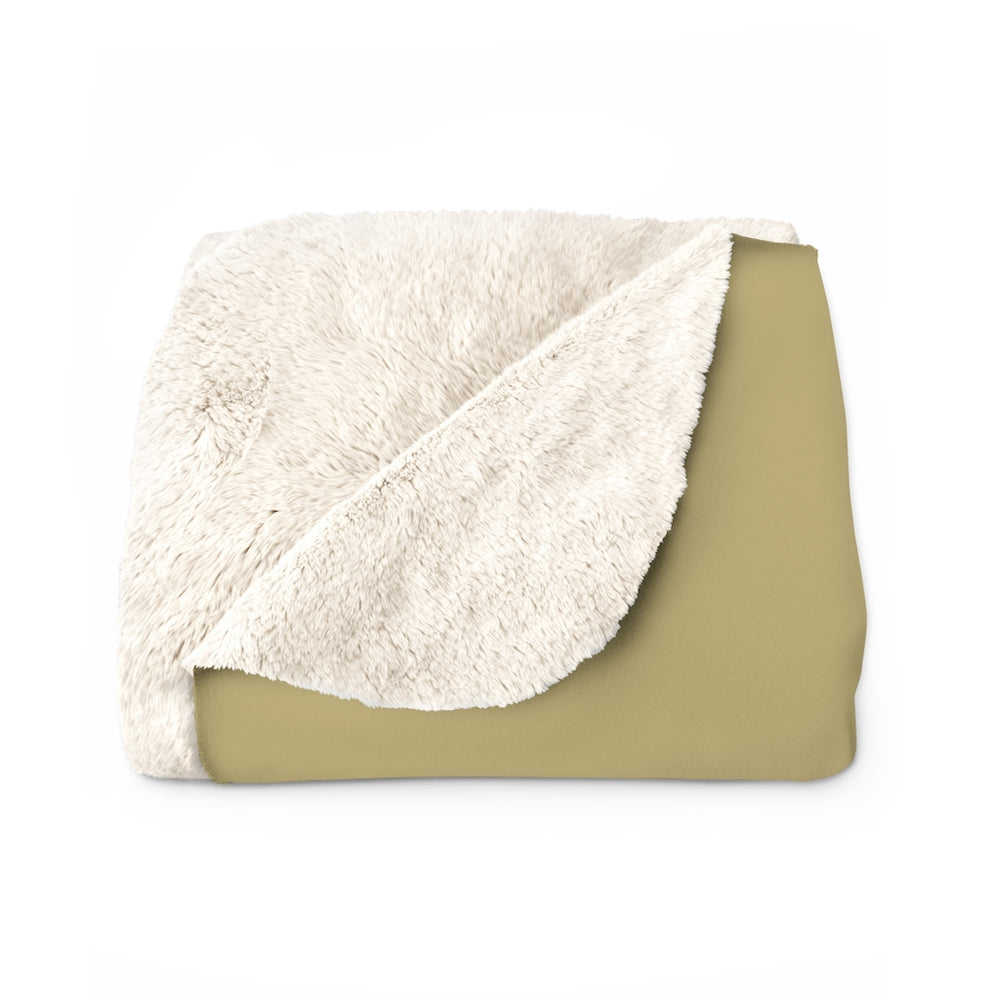 Classic Sherpa Fleece Blanket in Khaki