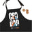 CEO Dad Block Letter Lightweight Apron in Black (no pockets)