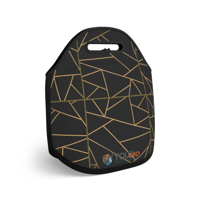Mosaic Black Easy Lunch Bag