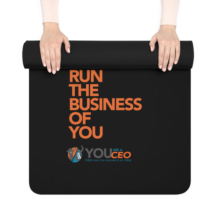 You Are a CEO Workout Mat in Black