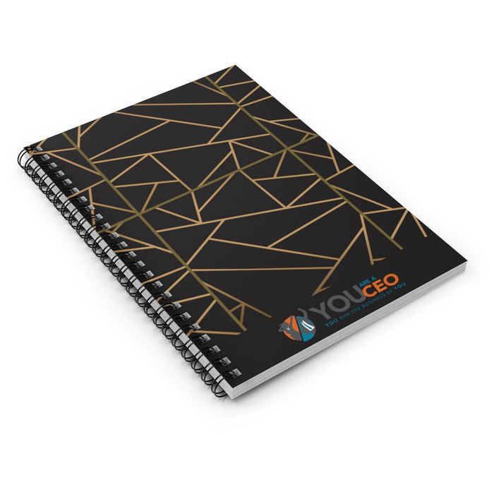 Mosaic Black Spiral Notebook