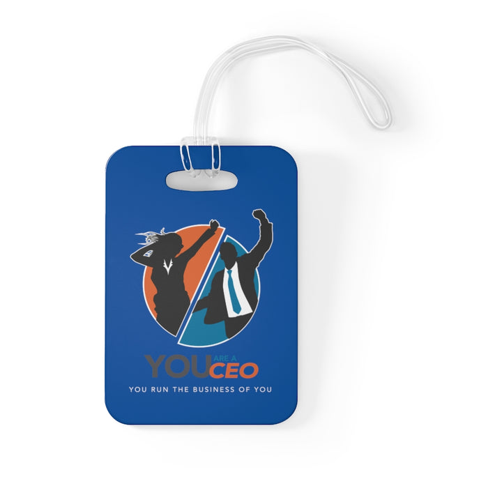 You Are a CEO Travel Tag in Bright Blue