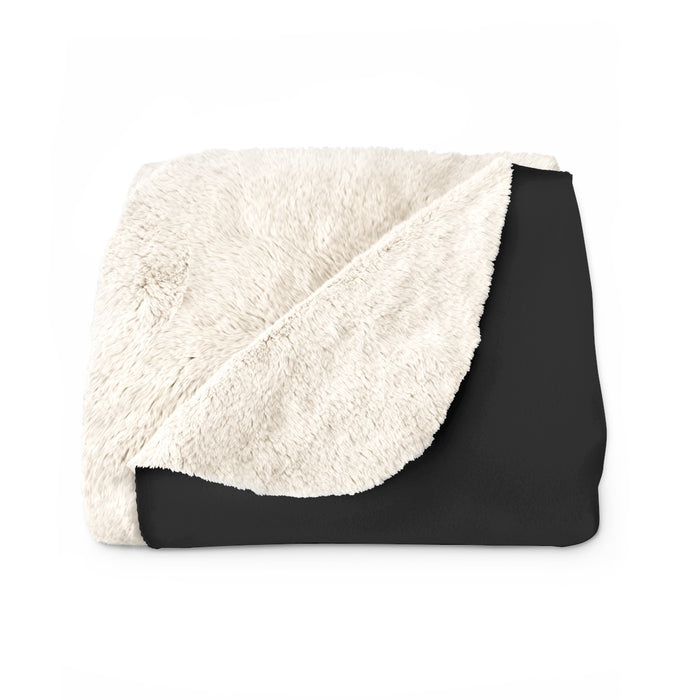 Classic Sherpa Fleece Blanket in Black