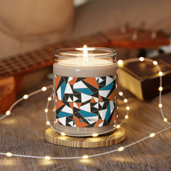 LUXE Soy Candle Geo, 9oz  | 3 Scents