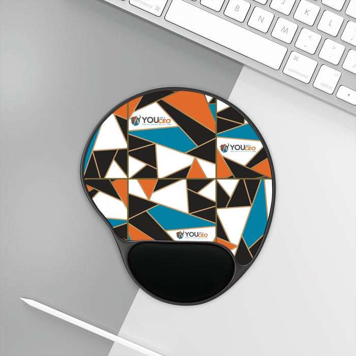 Geo Mouse Pad with Wrist Rest