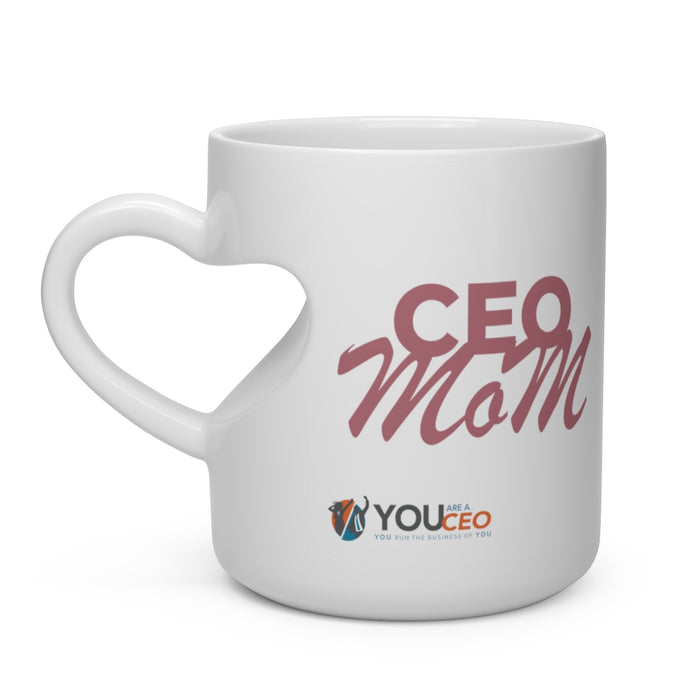CEO Mom Heart Shape Mug