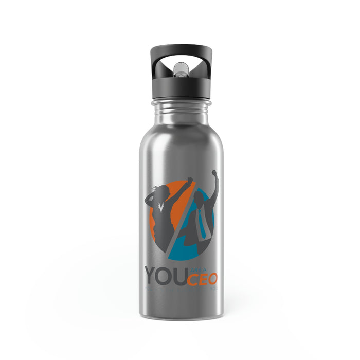 Silhouette Stainless Steel Water Bottle With Straw, 20oz