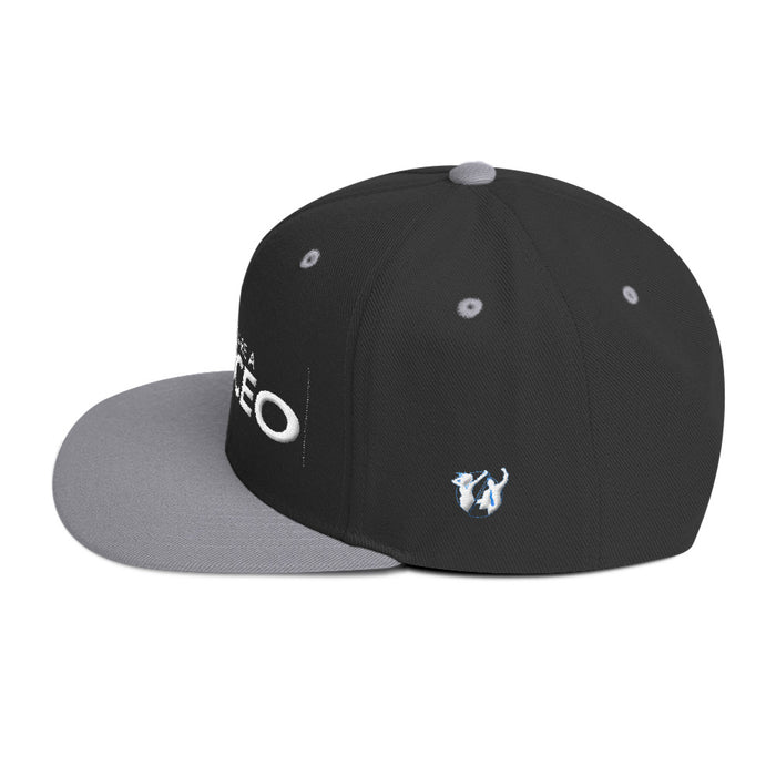 You Are a CEO Flat Bill Hat in White